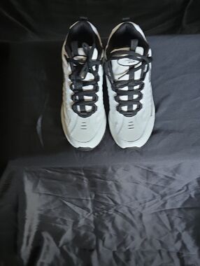 Men's White and Black Athletic Sneakers